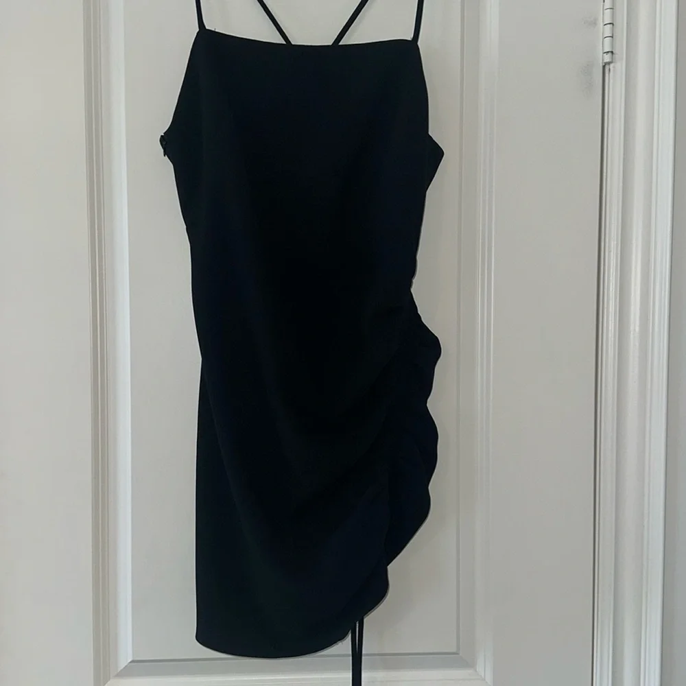 Mini Ruched Side Zara Dress - Picture 2 of 3